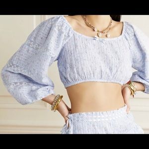 LoveShackFancy Albertina Top